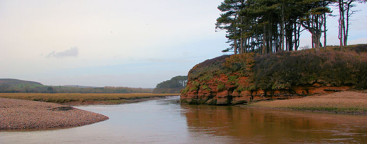 The River Otter at Budleigh Salterton