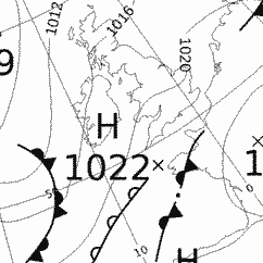 Met Office chart for the 21st August 2012